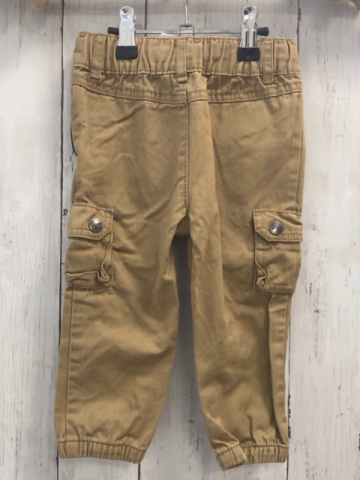   Hose  Gr. 80  beige aufgesetzte Taschen dunkelblaue Kordel + Reißverschluss 