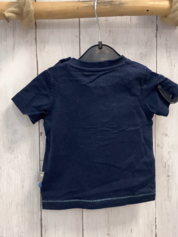 Sigikid  T-Shirt  Gr. 68  blau graues Krokodil mit Drink 