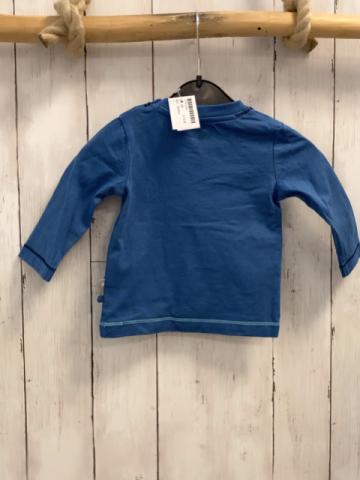 Sigikid  Langarmshirt  Gr. 68  blau Bär mit Surfbrett 