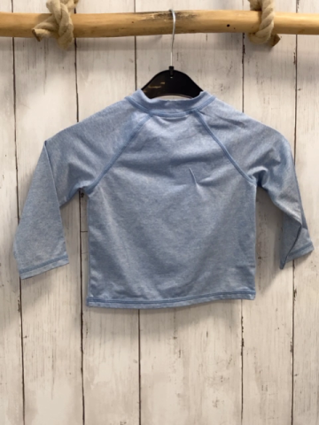 H&M  UV-Schutzshirt lang  Gr. 74  hellblau weißer Wal 