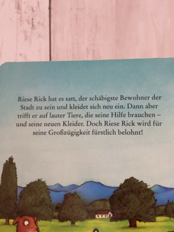   Pappbuch Riese Rick macht sich schick 