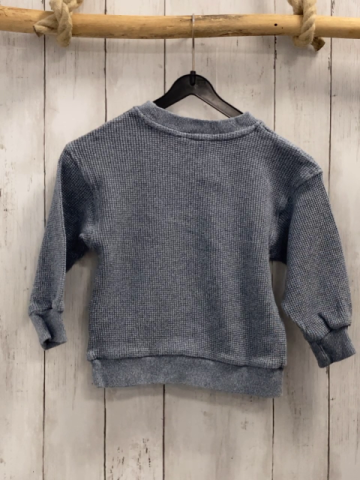 H&M Pullover  Gr. 110  hellgrau weiß meliert Strick 