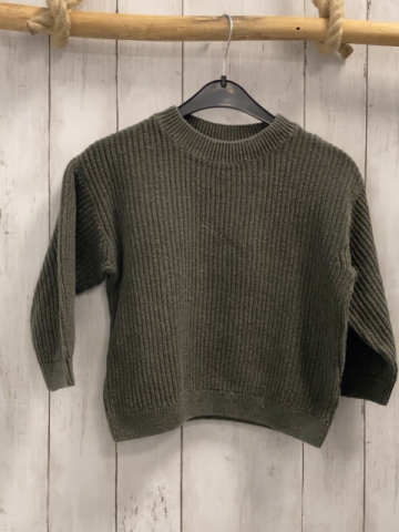 H&M Pullover  Gr. 110  kiwi Rippen Strick 