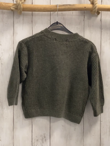 H&M Pullover  Gr. 110  kiwi Rippen Strick 