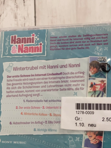 neu  CD Hanni und Nanni Wintertrubel mit Hanni und Nanni 