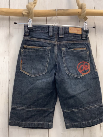 CKS  Shorts  Gr. 140  blau Jeans beige Nähte Bund verstellbar 
