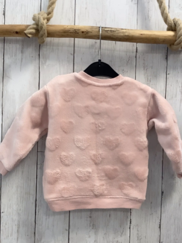H&M  Pullover  Gr. 80  rosa Plüsch 