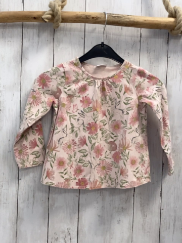 Next  Langarmshirt  Gr. 98  rosa Blumen Igel Hase 