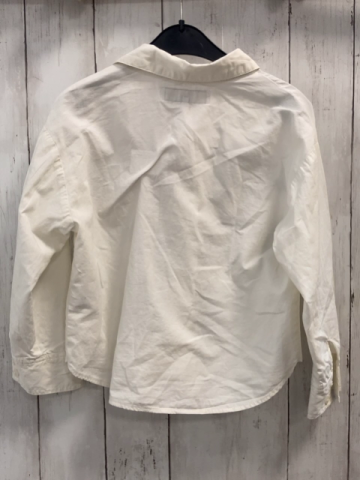 Zara  Bluse  Gr. 116  weiß Schrift Herz 