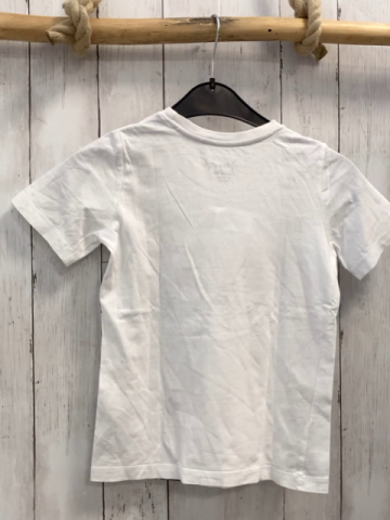   T-Shirt Gr. 122/128  weiß brauner Trachtenlatz 
