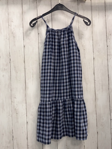 zara Kleid Gr. 128  blau hellblau kariert
