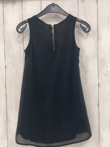 H&M  Kleid  Gr. 104  schwarz Netzrüschen 