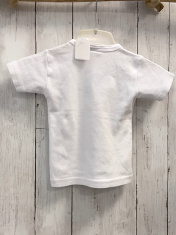 Paul Smith  T-Shirt  Gr. 86  weiß buntes Mofa Schrift 