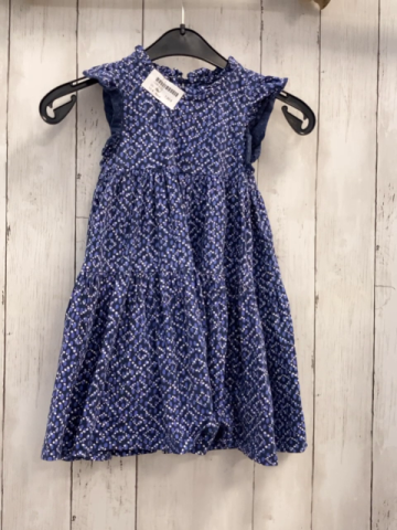 Next  Kleid  Gr. 98  grau lila Ovale weiße Punkte 