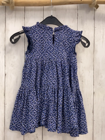 Next  Kleid  Gr. 98  grau lila Ovale weiße Punkte 