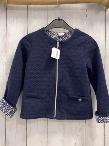 Bludkids  Sweatjacke  Gr. 86  blau Sterne + weiße Herzen 