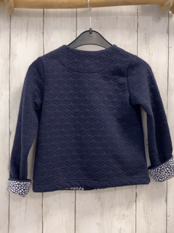 Bludkids  Sweatjacke  Gr. 86  blau Sterne + weiße Herzen 