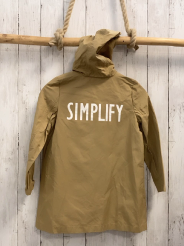 Zara  Jacke  Gr. 128  sand Kapuze 