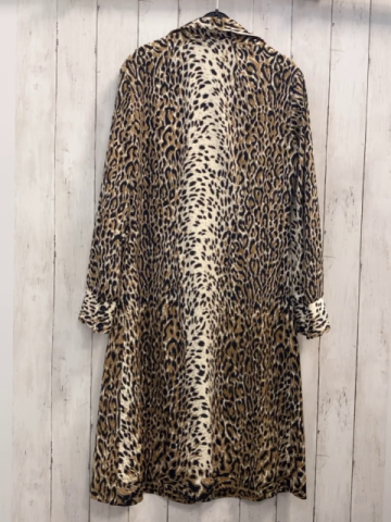   Kleid Gr. 36  beige schwarz braun leoprint 