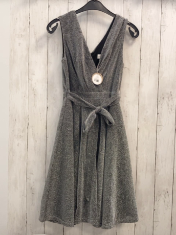 neu  Kleid Gr. S silber Glitzer 