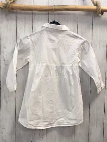 Zara  Kleid  Gr. 110  weiß geknöpft