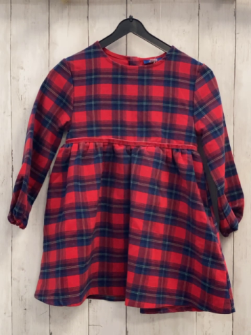 Okadi  Kleid  Gr. 116  rot blau beige kariert 