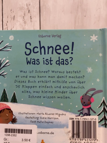   Pappbuch Schnee! Was ist das?