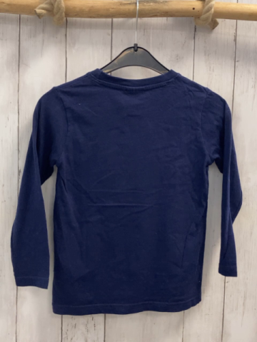 Harry Potter Langarmshirt  Gr. 116  blau Pailettenbild Schrift 