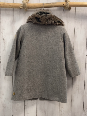 Steiff  Mantel  Gr. 98  grau Oberstoff 50 % Wolle Kragen mit Fellimitat 