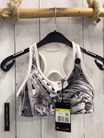 neu Nike  Sportbustier  Gr. 146/152  grau weiß schwarzer Druck NP reduziert auf 21 € 