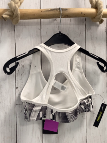 neu Nike  Sportbustier  Gr. 146/152  grau weiß schwarzer Druck NP reduziert auf 21 € 