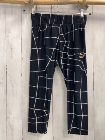 Puma  Sportleggings  Gr. 152  schwarz weiß kariert 