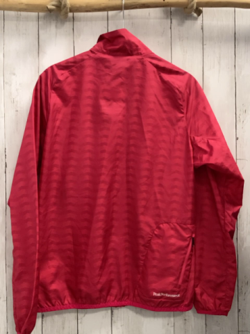 Peak Performance  Regenjacke Gr. M  rot hellrote Zackenstreifen 
