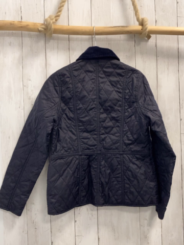 Barbour  Jacke  Gr. 152  blau gesteppt Kordkragen 