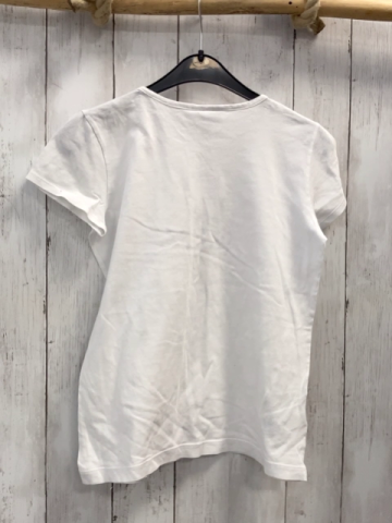 Lacoste  T-Shirt  Gr. 146/152  weiß Krokodil mit bunten Punkten 