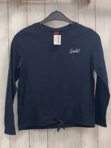 S´Oliver  Langarmshirt  Gr. 146/152  blau silber Schrift 