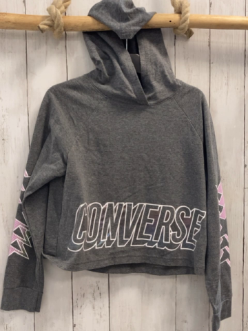 Converse  Pullover  Gr. 140  grau Kapuze Schrift 