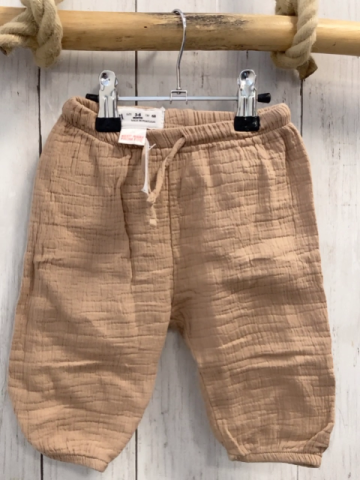 zara Jogginghose Gr. 68  beige muselin Kordel