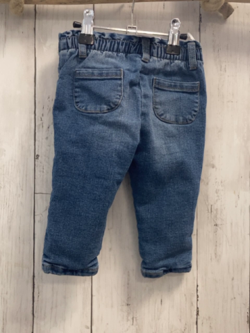   Hose  Gr. 74  blau Jeans gefüttert Bärenköpfe Gummizugbund 