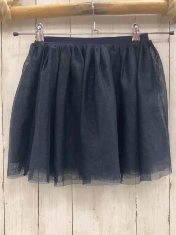  Rock Gr. 116  blau Tüll Glitzer