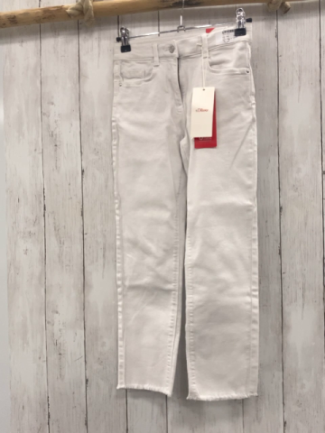 neu S´Oliver Hose Gr. 140  weiß Jeans Bund verstellbar NP 39,99€