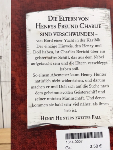   Buch Henry Hunter und die verfluchten Piraten