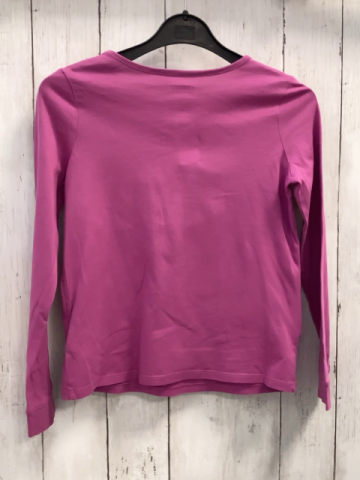 Lands´ End  Langarmshirt  Gr. 128  pflaume weißes Plüschlama mit pink Sonnenbrille 