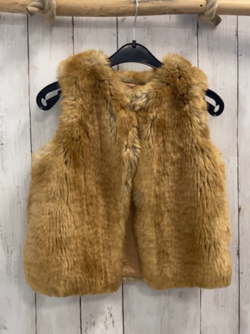 Chloé  Weste  Gr. 128  ocker beige Felloptik 