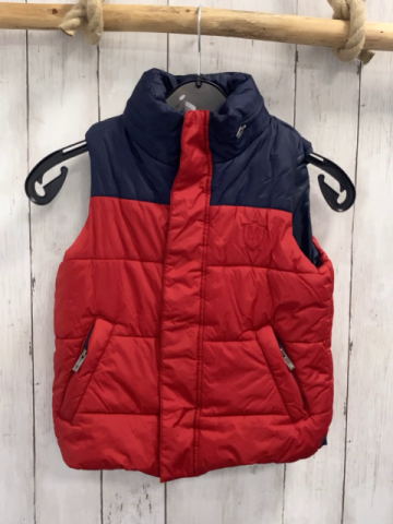 Massimo Dutti  Weste  Gr. 110  blau rot 