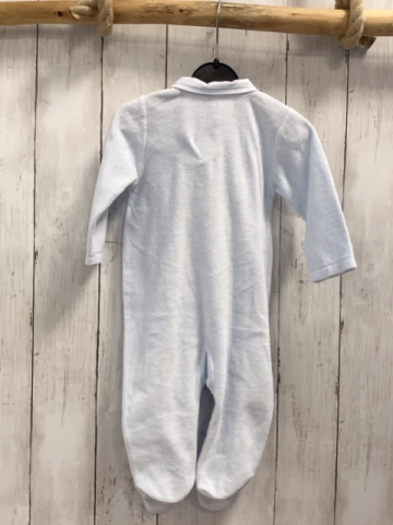 Zip Zap Schlafanzug Gr. 68  hellblau Nicky Bär Kragen