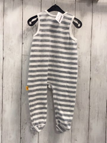 Steiff Schlafanzug Gr. 68  grau weiß gestreift Nicky