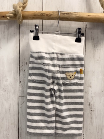 Steiff Jogginghose Gr. 68  Grau weiß gestreift Nicky