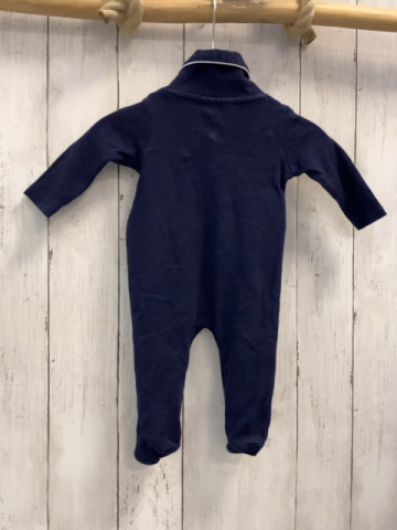 Miniclassix Schlafanzug  Gr. 68  blau Kragen Hund 