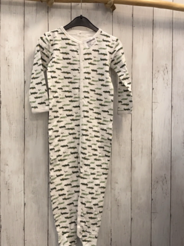 Name it  Schlafanzug  Gr. 98  weiß grün mint Krokodile 